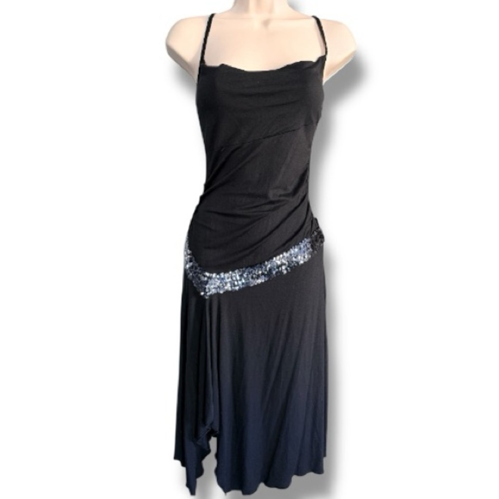 Vintage Ann Ferriday Fairycore Y2K 90s Sequin Waist Dress Deadstock NWT XS-M